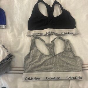 Calvin Klein Women's Carousel Logo Bralette 2-pack